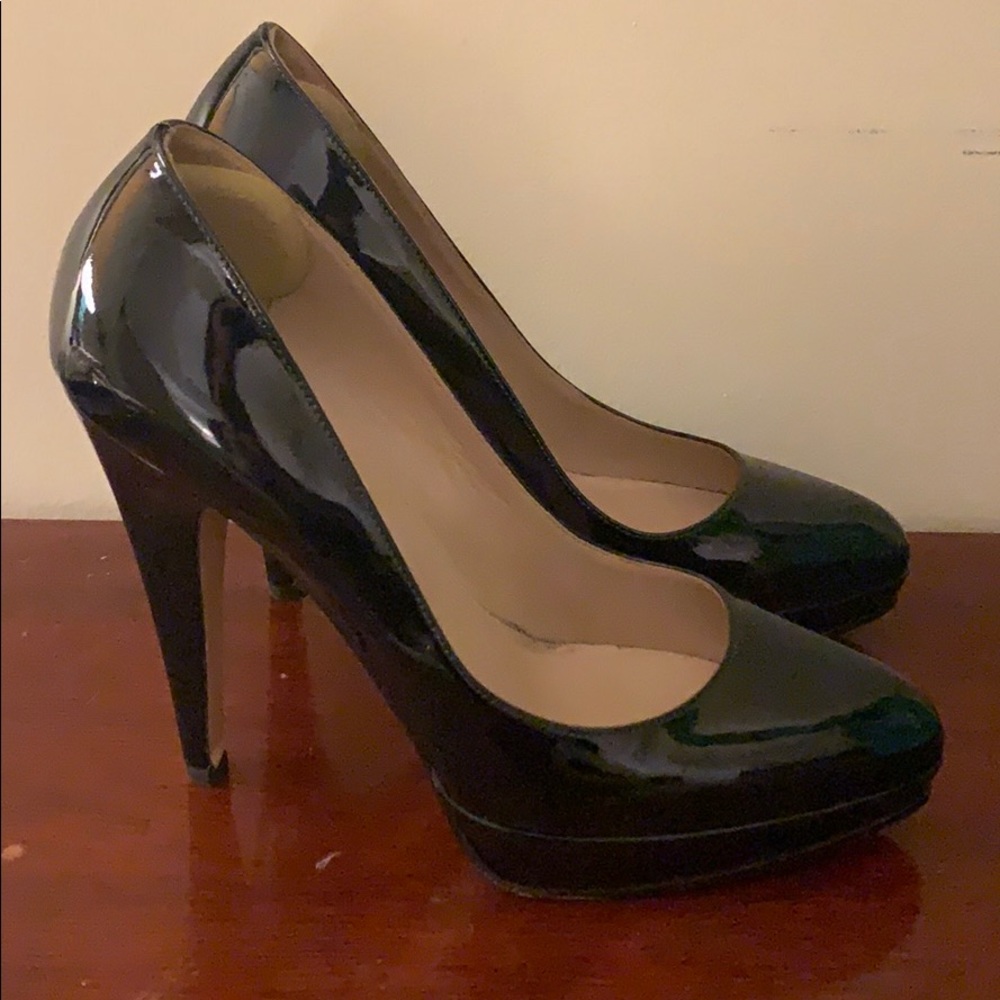 Valentino Garavani dark emerald green patent pump